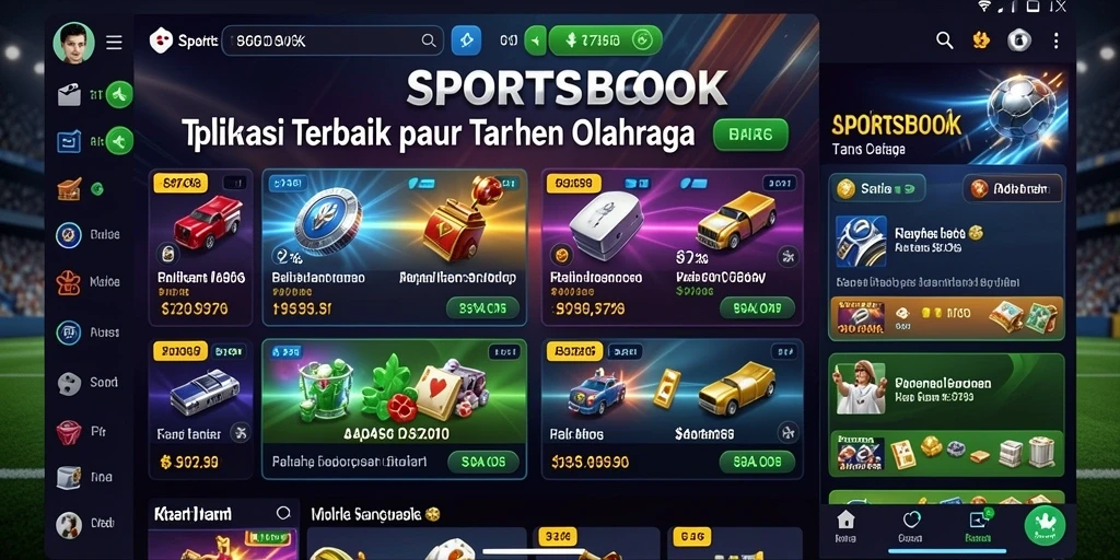 Tampilan aplikasi 8768 dengan fitur taruhan terbaru dan statistik pertandingan.