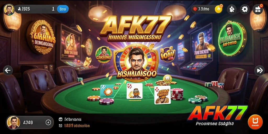 Tampilan menarik dari gameplay kasino AFK77 yang mengasyikkan.