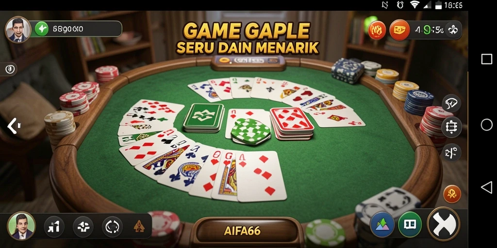 Gameplay Gaple seru dan interaktif di AIFA66.