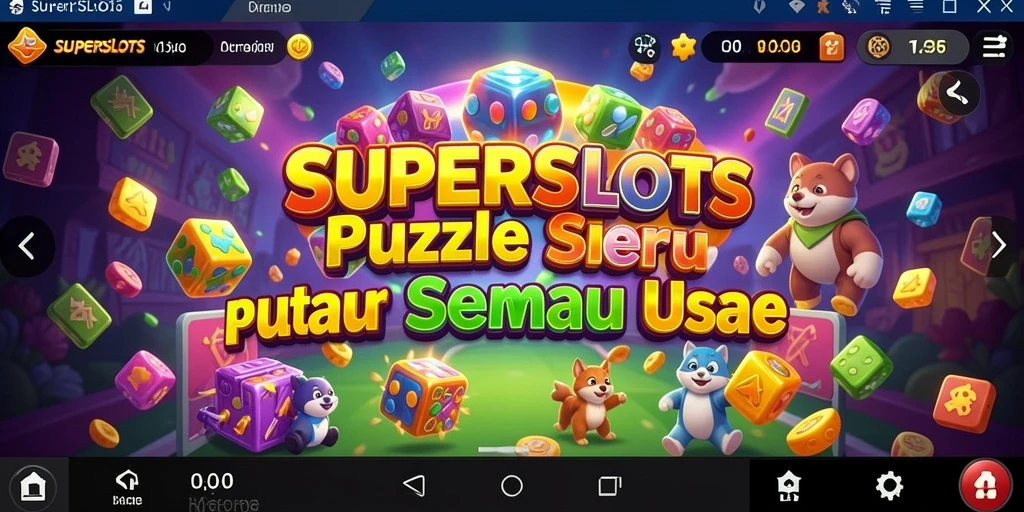 Tampilan menarik dari gameplay Puzzle di SUPERSLOTS.