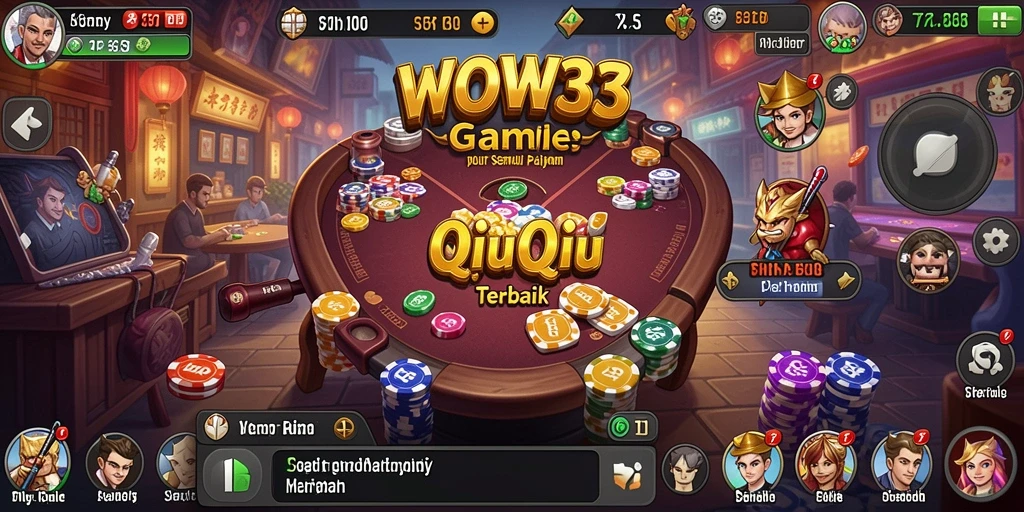 Tampilan gameplay seru di WOW33, permainan QiuQiu yang mengasyikkan.